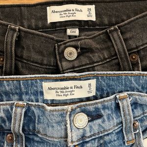 A& Fitch Curve Love 90s Straight jean Bundle.